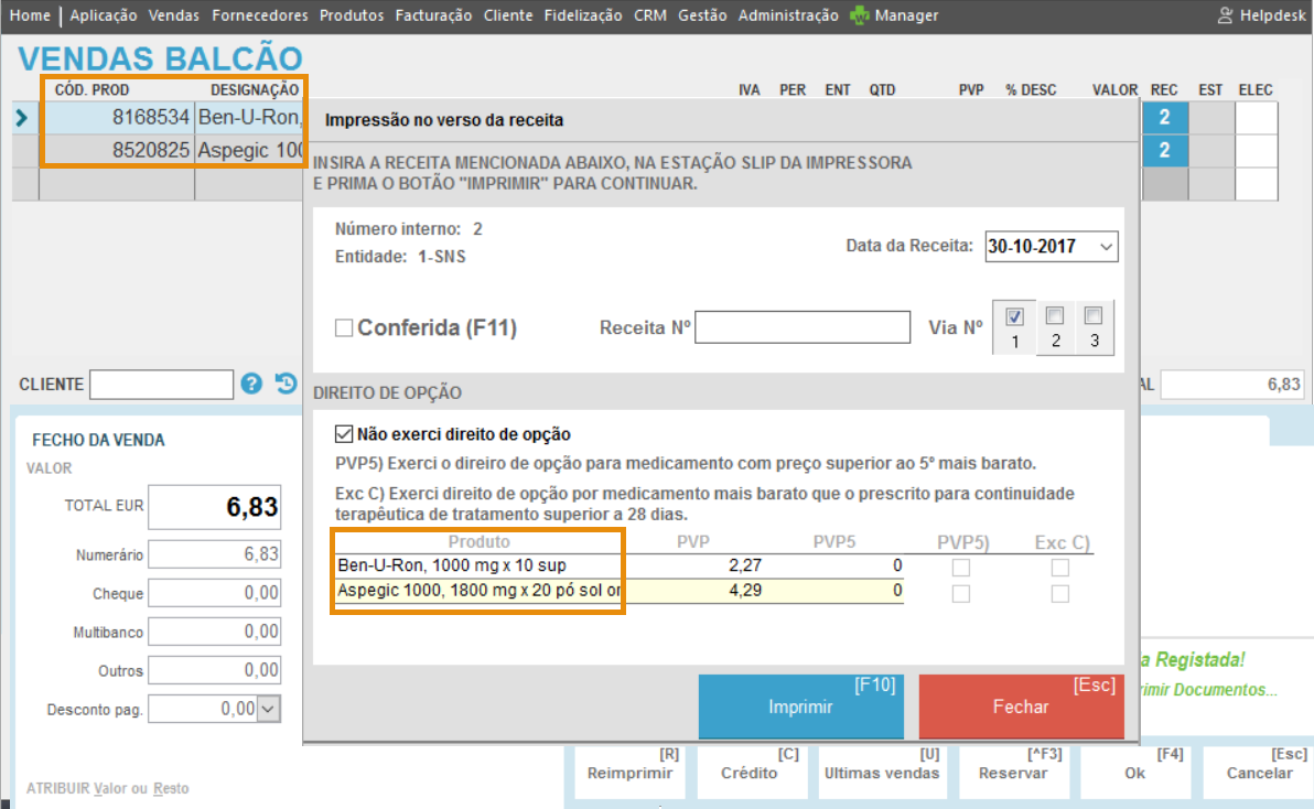 venda IVR Balcão